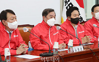[포토] 국민의힘 중앙선대위회의, 발언하는 김병준 상임선대위원장