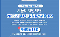 서울디지털재단, 신규 직원 채용…13일까지 접수