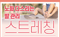 [카드뉴스] 노화 다스리는  발 관리, 스트레칭