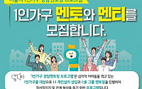 서울시 '1인가구 멘토링 프로그램' 5월 시작…&quot;정서 안정 돕는다&quot;