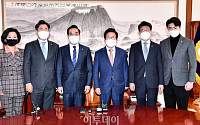 [포토] 민주당 신임 원내대표단, 박병석 의장 예방