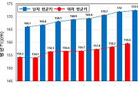 한국 평균 키 남성 172.5㎝, 여성 159.6㎝…롱다리 체형 변화 지속
