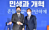 [포토] 박홍근 원내대표 예방한 권성동 원내대표