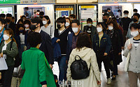 [포토] 마스크 착용 의무 해제, 신도림역 야외승강장 승객들