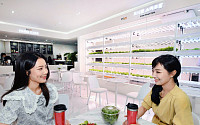 '똑똑한 농장'이 마트에…홈플러스, 도시형 스마트팜 카페 서울상암 오픈