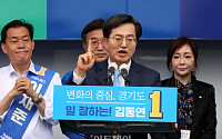 [포토] 지지 호소하는 김동연 민주당 경기지사 후보