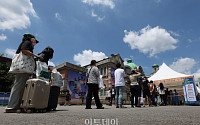 [포토] 코로나19 재유행, 재개장한 서울역 임시선별진료소