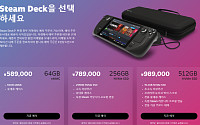 밸브, 휴대용 PC 스팀덱 한국 출시 발표 ... 예약 판매 시작