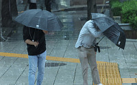 [포토] 우산으로 막아내는 비바람