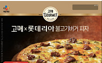 “햄버거와 피자가 만났다” 롯데마트, ‘CJ 고메 X 롯데리아 불고기버거 피자’ 출시