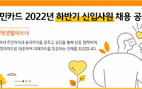 KB국민카드, '2022 하반기 신입사원' 수시 채용…두 자릿수 규모