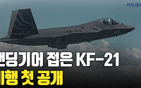 한국형 전투기 ‘KF-21’, 랜딩기어 접고 첫 비행…“北 위협 억제” [영상]