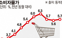 [종합] 10월 소비자물가 5.7%↑…석 달 만에 상승 폭 확대