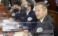 [포토] 행안위 참석한 이상민 행정안전부 장관