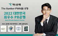 하나은행, 더 뱅커·PWM 선정 '2022 대한민국 최우수 PB은행상' 연속 수상