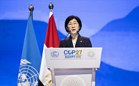 [포토] 한화진 환경부장관, COP27서 기조연설