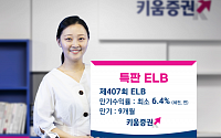 키움증권, 세전 연 6.4% 특판 ELB 판매...15일 오후 1시까지