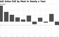 미국 11월 소매판매, 전월 대비 0.6% 감소...1년 만 최대 폭 급감