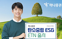 하나증권, 탄소 중립 ESG ETN 출시