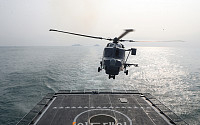 [포토] 을지문덕함에 착륙하는 헬리콥터