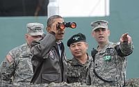 [포토]북측 주시하는 오바마 미 대통령