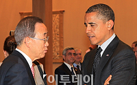 [핵안보정상회의]오바마와 대화 나누는 반기문 유엔사무총장