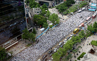 [포토] 거리로 나선 간호사들 '간호법 거부권 행사 규탄 총궐기대회'