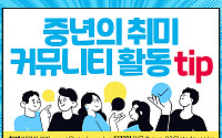 [카드뉴스] 중년의 취미,  커뮤니티 활동 Tip