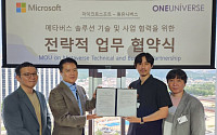 원유니버스, 한국마이크로소프트와 메타버스 솔루션 기술 협력 “혁신적 서비스 선보일 것”