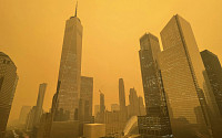 캐나다 산불로 황색 연기 뒤덮인 북미…뉴욕 대기질 세계 최악