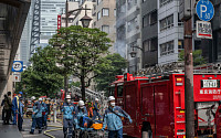 일본 도쿄 번화가 빌딩서 화재 발생...폭발음·연기에 4명 부상