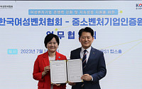한국여성벤처협회-중소벤처기업인증원 업무협약 체결