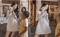 장원영, 다가오는 초등생에 ‘화들짝’…네티즌 갑론을박