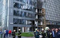 우크라이나, 모스크바 번화가에 드론 공격…고층 건물 파손