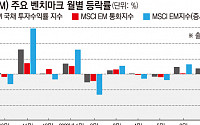 신흥시장, 혼돈의 시기...1년 만의 최악 월간 손실 위기