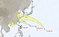 태풍 ‘하이쿠이’·‘기러기’ 동시 북상…한반도 영향은?