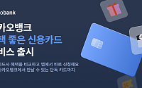 카카오뱅크, 카드 추천부터 발급까지...'혜택 좋은 신용카드' 서비스 출시