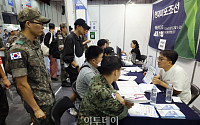 [포토] 채용상담 받는 국군장병들