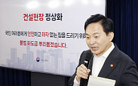 원희룡 장관, “주택 공급 확대ㆍ공공주택 안전성 확보할 것”