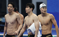 한국 남자 수영 혼계영 400m 결선 진출…은메달 목표 [항저우 AG]