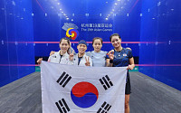 한국, 여자 스쿼시 단체전서 동메달 획득...9년만 [항저우AG]