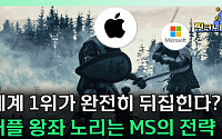 '세계 시총 1위' 애플 자리 넘보는 MS, 히든 카드는?