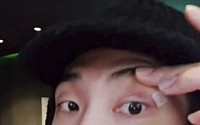 BTS RM “촬영 중 눈가 부상…5바늘 꿰맸다”