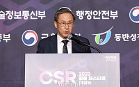[포토] 2023 CSR 필름 페스티벌 어워드, 개회사하는 김덕헌 대표