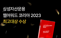 삼성운용 ‘웹어워드코리아 2023’ 최고대상 수상