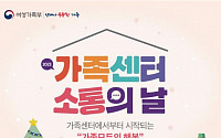 여가부, 13일 '전국 가족센터 소통의 날' 개최