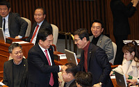 [포토] 의원들과 인사하는 김기현 전 대표