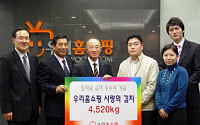우리홈쇼핑, 임직원 급여 모아 김치 4.5톤 기부