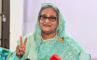 방글라데시 선관위 “하시나 총리 5선 성공”