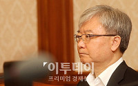 [포토]심각한 표정의 김석동 금융위원장